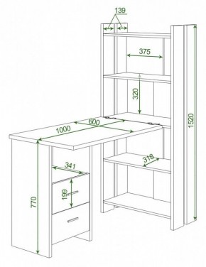 Стол компьютерный Домино Lite СТЛ-ОВ+С100Р в Режи - rezh.mebel24.online | фото 2