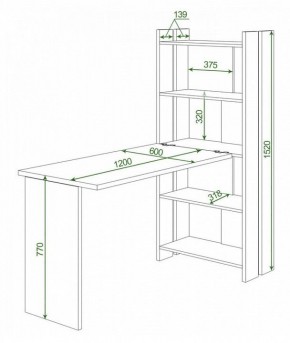 Стол компьютерный Домино Lite СТЛ-ОВ+С120Прям без тумбы в Режи - rezh.mebel24.online | фото 2
