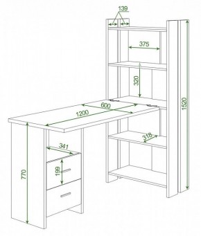 Стол компьютерный Домино Lite СТЛ-ОВ+С120Р в Режи - rezh.mebel24.online | фото 2