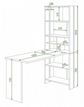 Стол компьютерный Домино Lite СТЛ-ОВХ+С120Прям без тумбы в Режи - rezh.mebel24.online | фото 2