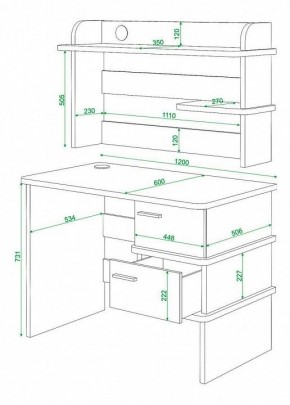 Стол компьютерный Домино нельсон СД-15 в Режи - rezh.mebel24.online | фото 3