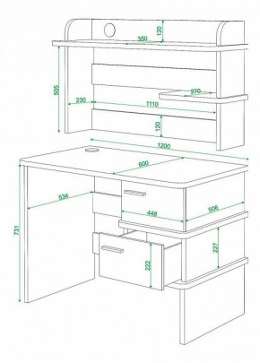Стол компьютерный Домино нельсон СД-15 в Режи - rezh.mebel24.online | фото 3