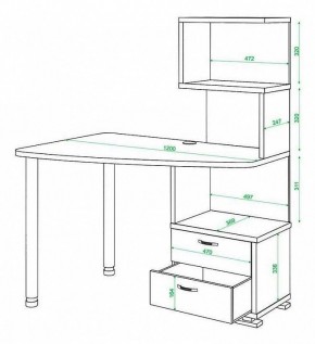 Стол компьютерный Домино нельсон СКМ-60 в Режи - rezh.mebel24.online | фото 5