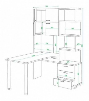 Стол компьютерный Домино нельсон СР-500М140 в Режи - rezh.mebel24.online | фото 3