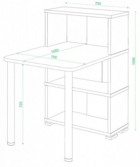 Стол компьютерный Домино СБ-10М/3 в Режи - rezh.mebel24.online | фото 2