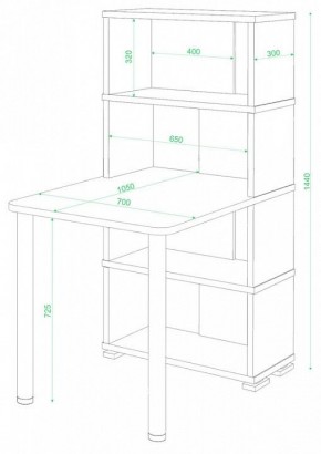 Стол компьютерный Домино СБ-10М/4 в Режи - rezh.mebel24.online | фото 2