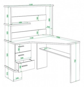 Стол компьютерный Домино СД-45 в Режи - rezh.mebel24.online | фото 4