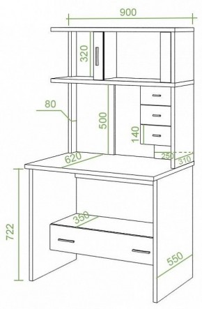 Стол компьютерный Домино СК-10М в Режи - rezh.mebel24.online | фото 2