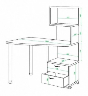 Стол компьютерный Домино СКМ-60 в Режи - rezh.mebel24.online | фото 5