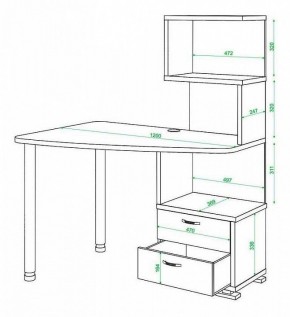 Стол компьютерный Домино СКМ-60 в Режи - rezh.mebel24.online | фото 5