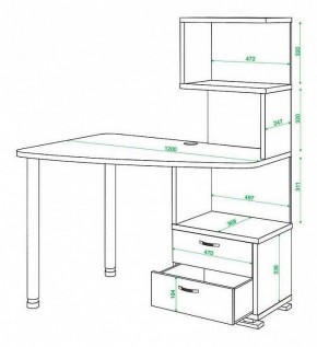 Стол компьютерный Домино СКМ-60 в Режи - rezh.mebel24.online | фото 5