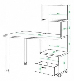Стол компьютерный Домино СКМ-60 в Режи - rezh.mebel24.online | фото 5