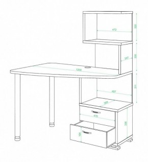 Стол компьютерный Домино СКМ-60 в Режи - rezh.mebel24.online | фото 2