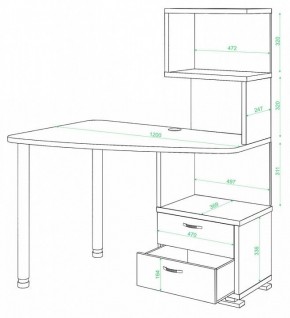 Стол компьютерный Домино СКМ-60 в Режи - rezh.mebel24.online | фото 2