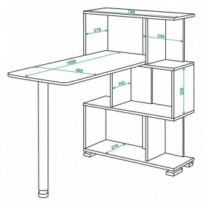Стол компьютерный Домино СЛ-5-3СТ в Режи - rezh.mebel24.online | фото 2