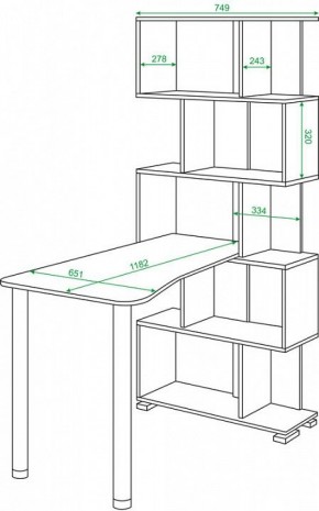 Стол компьютерный Домино СЛ-5СТ-2 в Режи - rezh.mebel24.online | фото 2