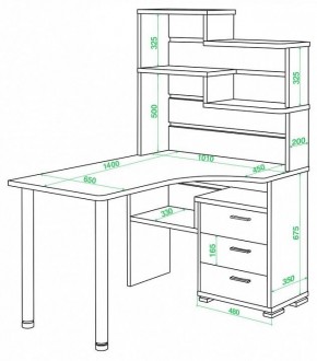 Стол компьютерный Домино СР-132-140 в Режи - rezh.mebel24.online | фото 2