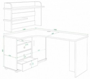 Стол компьютерный Домино СР-145 в Режи - rezh.mebel24.online | фото 2