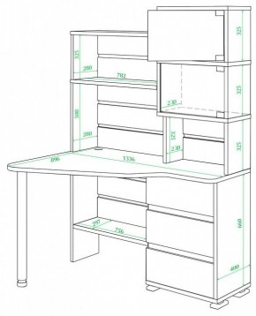 Стол компьютерный Домино СР-322 в Режи - rezh.mebel24.online | фото 2