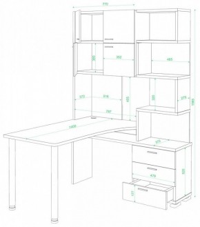 Стол компьютерный Домино СР-500М/140 в Режи - rezh.mebel24.online | фото 2