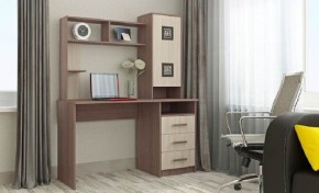 ФАВОРИТ Стол компьютерный (ясень шимо комб.) в Режи - rezh.mebel24.online | фото