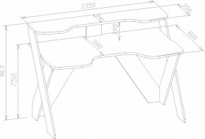 Стол компьютерный КСТ-118 в Режи - rezh.mebel24.online | фото 3