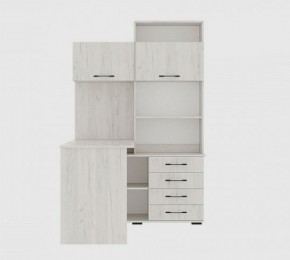 Стол компьютерный "ПКС-11" ЛЕВЫЙ (дуб крафт белый) в Режи - rezh.mebel24.online | фото 3