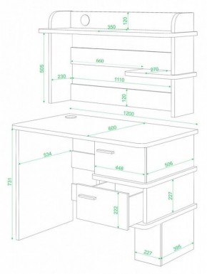 Стол компьютерный СД-15 в Режи - rezh.mebel24.online | фото 2