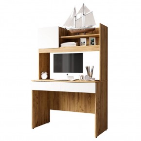 Стол компьютерный Селфи (ПН-17/ПС-5/ТБ-22) крафт/белый в Режи - rezh.mebel24.online | фото 2
