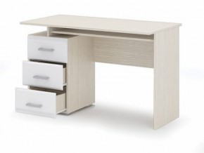 Стол компьютерный Симба Дуб белфорт-Белый глянец в Режи - rezh.mebel24.online | фото 2