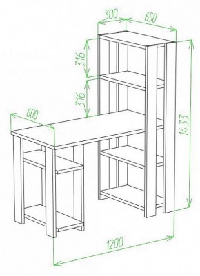 Стол компьютерный Slim СТН-145/120 в Режи - rezh.mebel24.online | фото 2