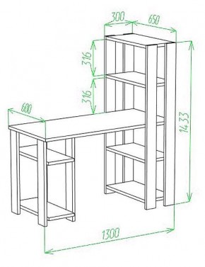 Стол компьютерный Slim СТН-145/130 в Режи - rezh.mebel24.online | фото 2
