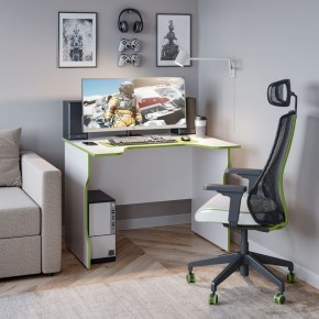 Стол компьютерный ВАРДИГ K2 100x82, белый/лайм в Режи - rezh.mebel24.online | фото 4