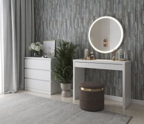 Стол косметический Энкель 100 белый в Режи - rezh.mebel24.online | фото 4