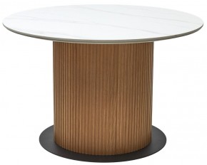 Стол MESA D120 цвет БЕЛЫЙ МРАМОР M326 / Каркас OAK, ®DISAUR в Режи - rezh.mebel24.online | фото 9