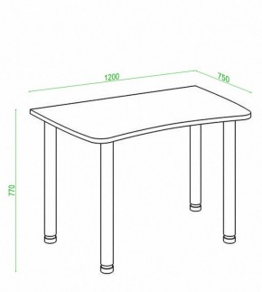 Стол офисный Домино Лайт СКЛ-Софт120МО в Режи - rezh.mebel24.online | фото 2