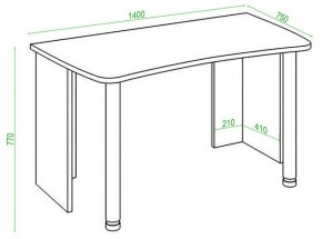 Стол офисный Домино Lite СКЛ-Софт140 в Режи - rezh.mebel24.online | фото 2