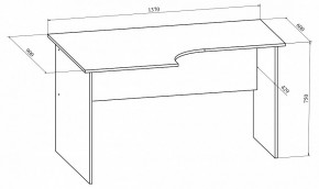 Стол офисный Офис ОФ-10 в Режи - rezh.mebel24.online | фото 4