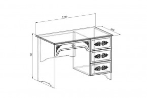 Стол письменный Ассоль плюс АС-06 в Режи - rezh.mebel24.online | фото 4