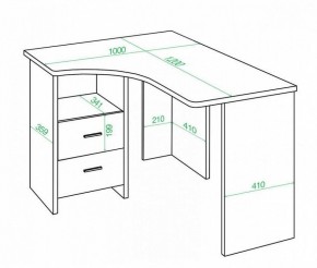 Стол письменный Домино Lite СКЛ-Угл 120 в Режи - rezh.mebel24.online | фото 2