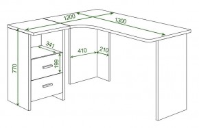 Стол письменный Домино Lite СКЛ-Угл 130 в Режи - rezh.mebel24.online | фото 2