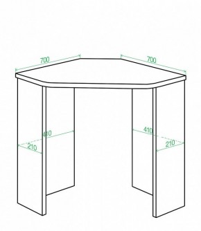 Стол письменный Домино Lite СКЛ-Угл70 в Режи - rezh.mebel24.online | фото 2