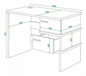 Стол письменный Домино нельсон СД-15С в Режи - rezh.mebel24.online | фото 3