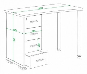 Стол письменный Домино нельсон СКМ-50 в Режи - rezh.mebel24.online | фото 5