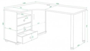 Стол письменный Домино нельсон СР-165СМ в Режи - rezh.mebel24.online | фото 3