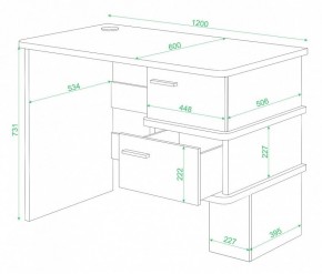 Стол письменный Домино СД-15 в Режи - rezh.mebel24.online | фото 2