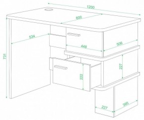 Стол письменный Домино СД-15 С в Режи - rezh.mebel24.online | фото 2