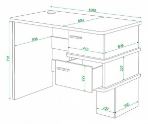 Стол письменный Домино СД-15С в Режи - rezh.mebel24.online | фото 3