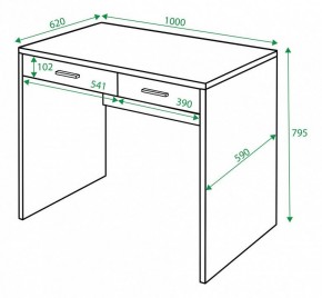 Стол письменный Домино СП-22С в Режи - rezh.mebel24.online | фото 3
