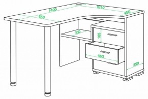 Стол письменный Домино СР-132С-140 в Режи - rezh.mebel24.online | фото 2